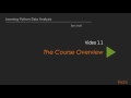Learning Python Data Analysis : The Course Overview | packtpub.com