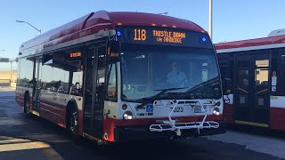 TTC Westbound Ride Video on 7023 on route 118 Thistle Down to Albion Rd via Tandridge Crescent