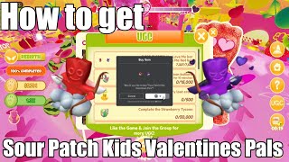 How to get Sour Patch Kids Valentines Pals in Sour Patch Kids Mischief Tycoon | 7.5k Stock | Hearts