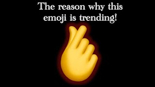 Why this “Hand with Index Finger and Thumb Crossed” emoji is trending?