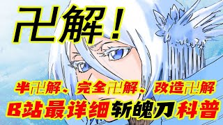 【死神】最详细的【死神】【斩魄刀】科普，所有人物始解、卍解！【核心懒人】