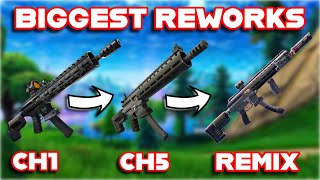 Revisiting Fortnite's BIGGEST WEAPON REWORKS of ALL TIME....