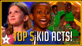 TOP FIVE BEST KID AUDITIONS from Britain's Got Talent 2023!