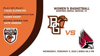 BGSU Women's Basketball vs Ball State Falcon Media Sports Network Broadcast (Feb. 5, 2025)