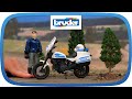 bworld Scrambler Ducati Polizeimotorrad und Polizist -- 62731 --BRUDER Spielwaren