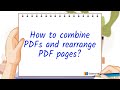 How to combine PDFs and rearrange PDF Pages