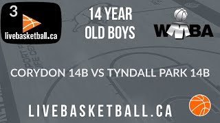 WMBA - 14 Year Old Boys - Corydon 14B vs Tyndall Park 14B