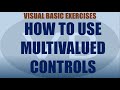 How to Use Multivalued Controls Exercise | Visual Basic Tutorial Series | Complete Beginners