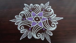 Maha Shivratri kolangal/மாசி மாதம் வெள்ளிக்கிழமை படிக்கோலம்/Easy daily rangoli designs/Latha kolam