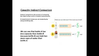 Capacity: Indirect Comparison