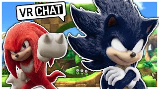 Dark Movie Sonic Meets Movie Knuckles And Movie Tails In Vrchat Movie