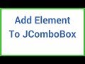 Java Tutorial - How To Add Value to a JComboBox In Java Using Netbeans