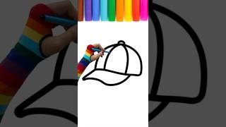 hat drawing | drawing,painting for kids #viral #shortsfeed #shorts #drawing #summer