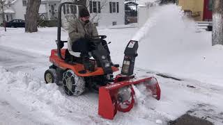 Kubota GF1800 snow removal