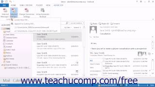 Converting Folders to PDF in Outlook - Adobe Acrobat XI Training Tutorial Course