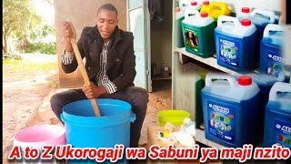 A to Z #Utengenezaji_wa_Sabuni_Nzito_ya_majiMaji (jiajiri leo kupitia fursa hii ya ujasiriamali)