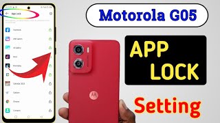 Moto g05 me app lock kaise kare | moto g05 app lock setting | how to apps lock in moto g05 5g