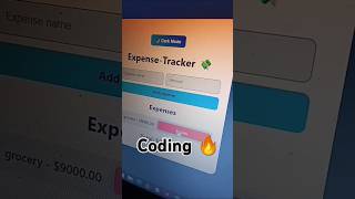💸 Expense Tracker Using HTML, CSS & JS | Must-Have Project! #shorts #html #css #javascript#coding