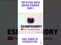 TOP 10 FREE UX/UI DESIGN COURSES | Pt. One (2023)