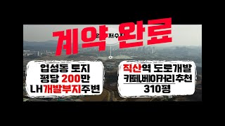 [거래완료 감사합니다]천안 토지매매  업성동 토지매매 평당200만원 주변 시세보다 저렴한 토지매매 카페 베이커리 요식업 가능