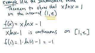 Section 2 6 Intermediate Value Theorem