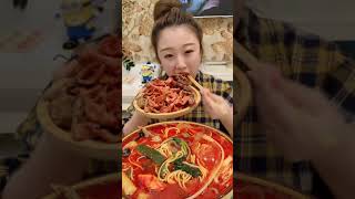 ASMR MUKBANG/CHAINA GIRL EATING SHOW🥵😋Spicy food#25