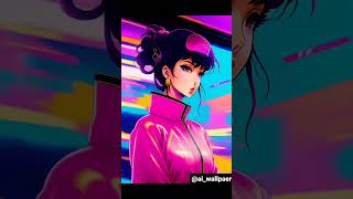 😍Cute girl abstract 2D Ai Wallpaper #shorts #aiart #midjourney #wallpaper #aiartcommunity #short #ai