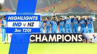 India vs new zealand 3rd T20 Highlights 2023 - ind vs nz highlights 2023