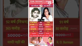 Lata Mangeshkar v/s Asha Bhosle biography🥰🙏🤩#shortvideo #youtubeshorts #shorts #viralvideo #video