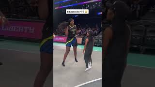 Dallas Wings center Kalani Brown & Lola Brooke's height difference 😧 #wnba