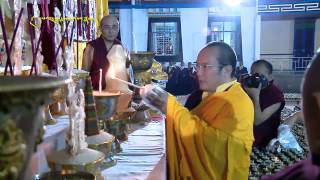 A grand Monlam prayer for victims of the earthquake in Bhutan