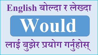 12 Uses of Would / English Hub