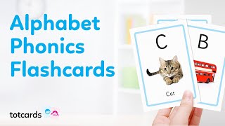 Alphabet Flashcards - ABC Flash Cards for Kids - Learn ABC Phonics - Totcards (4K)