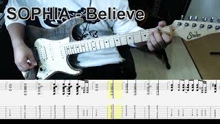 SOPHIA - Believe ギター弾いてみた【tab有】guitar cover