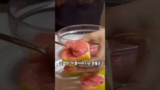 집에서 만드는 늦여름의 맛 초간단 딸기샤벳만들기