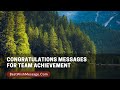 Congratulations Messages for Team Achievement | Success Wishes