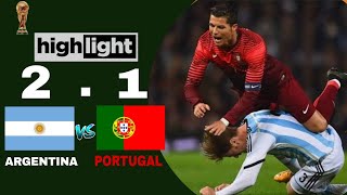 ARGENTINA VS PORTUGAL  highlight  . e football pass 24