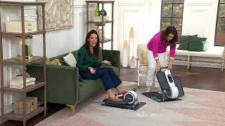 Cubii Go Seated Elliptical w/ Wheels, Handle \u0026 Mat on QVC