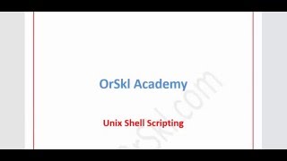 Shell scripting for Oracle DBA's