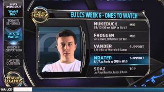 Preshow - 2014 EU LCS W6D1