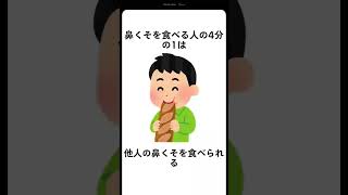 鼻くそ雑学 に関する面白い雑学 #shorts