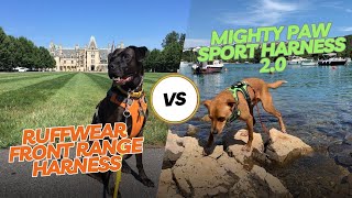 How to Put On RUFFWEAR Front Range Harness vs MIGHTY PAW Sport Harness 2.0