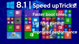 How to Speed Up Your Windows 8.1 Performance (best settings)
