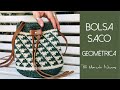 Bolsa Saco em Crochê - Bolsa Geométrica