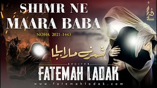 Aap Ke Baad Mujhy Shimr ne Mara Baba | Fatemah Ladak New Nohay | New Nohay 2021/1443