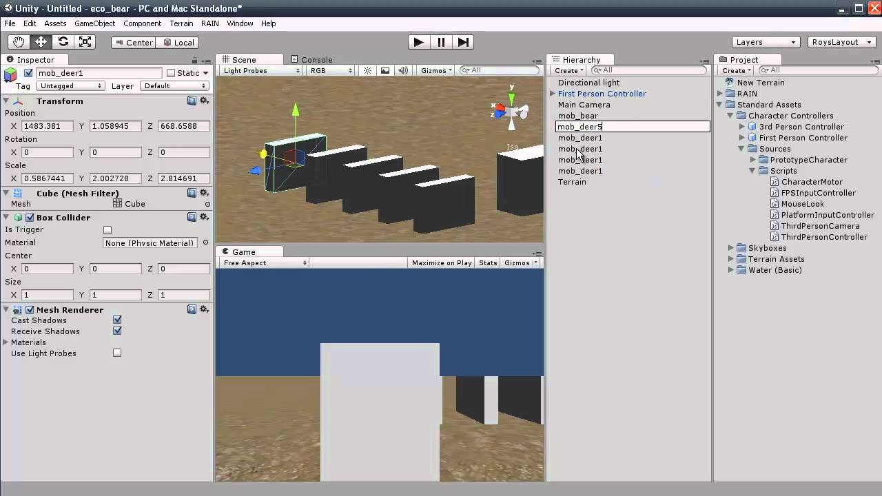 Unity3d Rain One Cubes And Pills 1 Outdated Version Youtube
