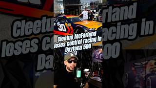 Cleetus McFarland races at the Arca Race and loses control! #daytona500 #cleetusmcfarland #nascar