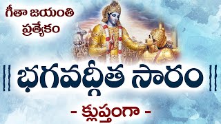 Bhagavad Gita Importance | భగవద్గీత సారం - క్లుప్తంగా  #bhagavadgita | Sree Sannidhi TV