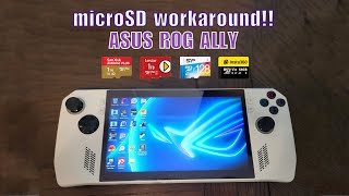 Asus ROG Ally microSD / SD card issue and workaround