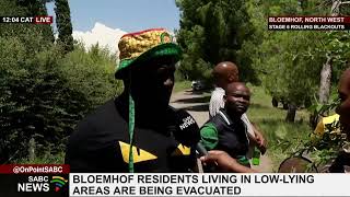 Bloemhof residents living in low-lying areas are being evacuated